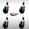 Service Caster 4'' SS Phenolic Wheel Swivel 1-3/8'' Expanding Stem Caster Set, 4PK SCC-SSEX20S414-PHS-138-4 - alternate 4